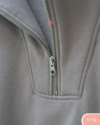 دورس یقه دارنیم زیپ 7125