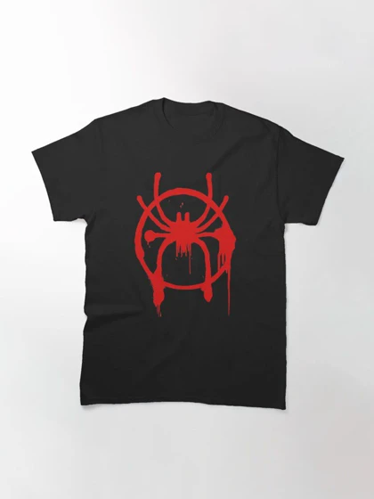 تیشرت spiderman spider verse | تیشرت مرد عنکبوتی طرح Spider Logo red کد 105345