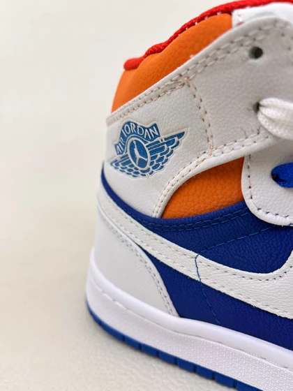 کتانی ونس زنانه ساق‌دار ایر جردن 1 کینگ بلو 1 NIKE AIR JORDAN کد 912