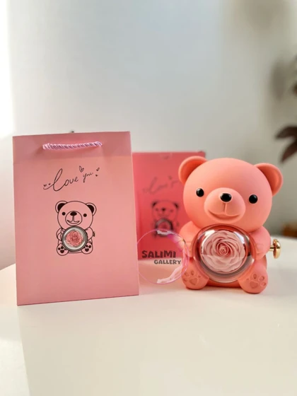 باکس گل رز خرسی