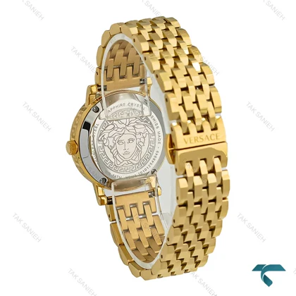 ساعت ورساچه Greca Glass زنانه طلایی صفحه مشکی Versace-7254-L