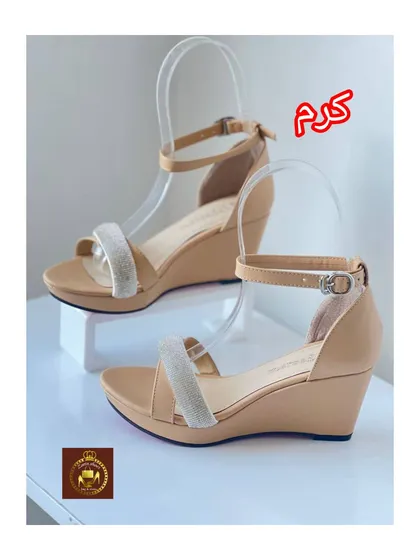 صندل زنانه مجلسی نگینی لژدار