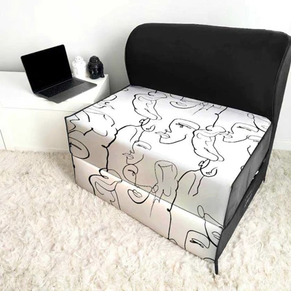 کاناپه تخت شو یک نفره نقاشی مینیمال مدل M1130