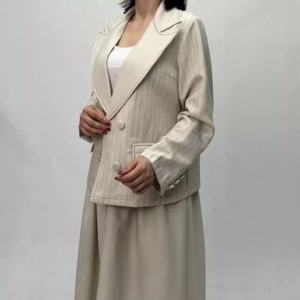 کت دامن زنانه راه راه 002214626409 18