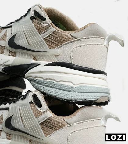کفش کتانی مردانه و زنانه کرم مشکی Nike cushlon