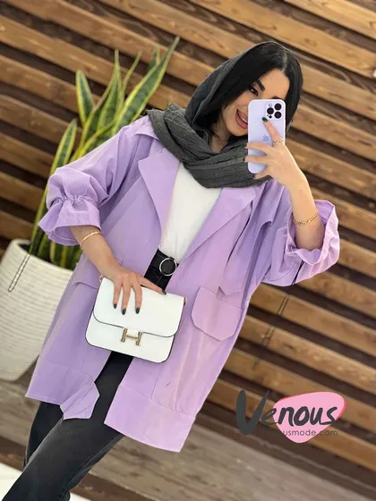 مانتو آستین گت یقه پاگن