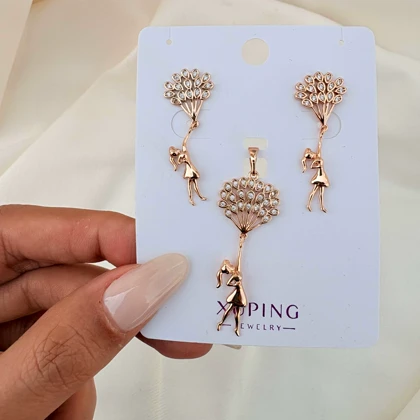 نیم ست دخترک بالون دار ژوپینگ بدون زنجیر