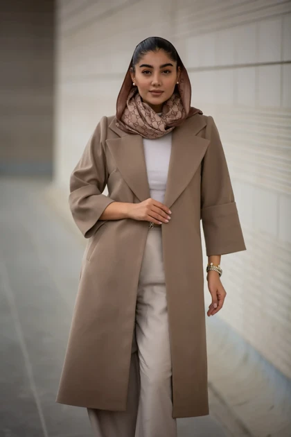 پالتو فوتر بلند آستین پاکتی New