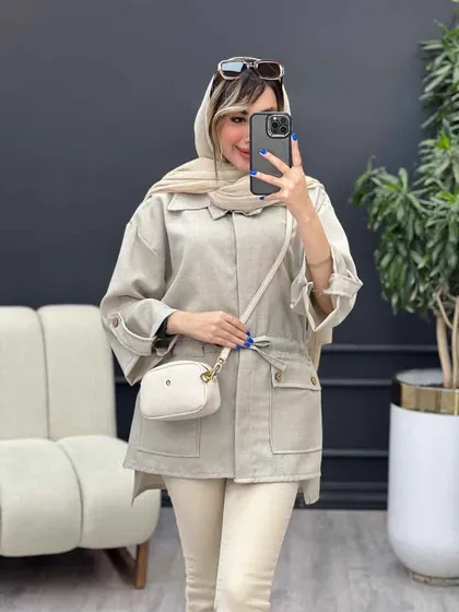 مانتو کمر گت بغل چاک