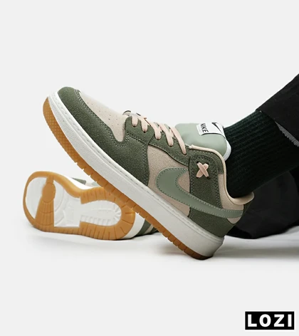 کفش کتانی مردانه سبز کرم نایک NIKE SB