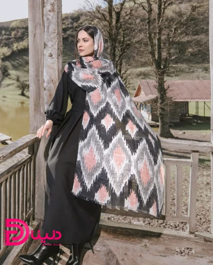 شال نخی آبرنگی