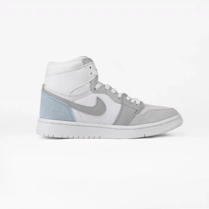 کتانی مستر مدل NIKE air jordan سفید طوسی کد 0001