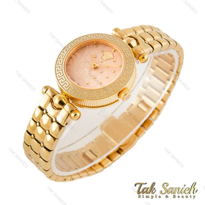 ساعت ورساچه زنانه طلایی صفحه نباتی Versace-4228-L