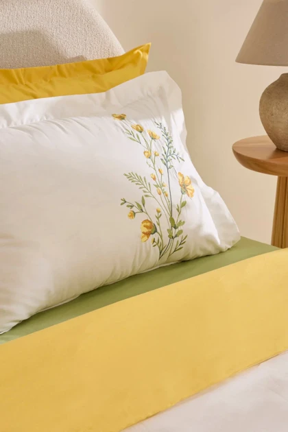 سرویس روتختی دو نفره Karaca Home مدل Cerial پنبه - زرد