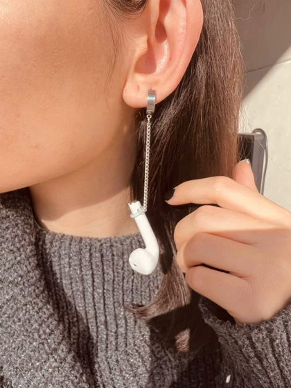 آویز نگهدارنده ایرپاد استیل نیاز به سوراخ(گوشواره ای)