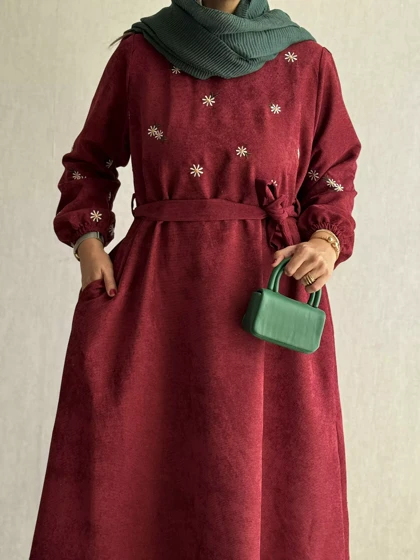 کفتان مخمل کبریتی بابونه