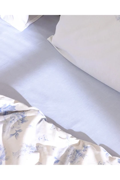 سرویس روتختی یک نفره Madame Coco مدل Noelie پنبه - آبی