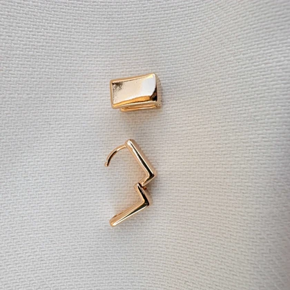 گوشواره آینه ای مربعی ژوپینگ