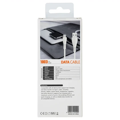کابل تایپ سی 2.4 آمپر هایکو استار Hicostar مدل HS-101C طول 1 متر