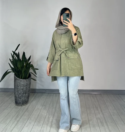 مانتو دکمه دار نیکی 1