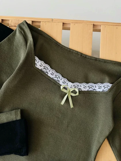 بلوز یقه گیپور