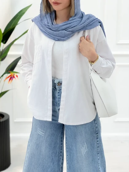 شومیز کژوال زنانه لینن پارمیس