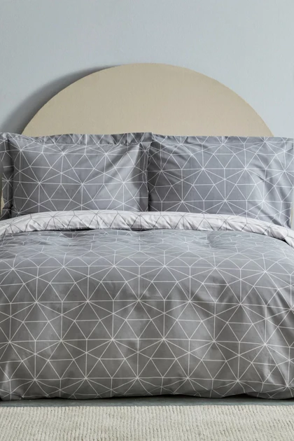 سرویس روتختی دو نفره Karaca Home مدل Colby پنبه - طوسی
