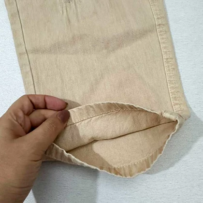 شلوار بچه گانه کتان طرح مام زاپ‌دار