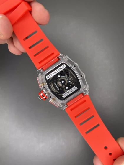 ساعت مچی ریچارد میل کورنوگراف قاب پلاستیکی قرمز Richard Mille