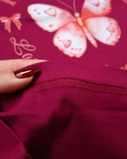 ست لباس راحتی دخترانه پنبه سیلکا طرح true