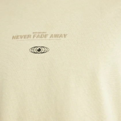 تیشرت آستین کوتاه مردانه دفکتو مدل NEVER FADE AWAY رنگ لیمویی