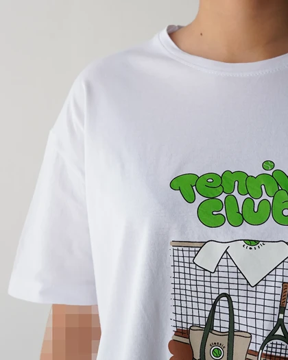 تیشرت باکسی tennis | هیبا