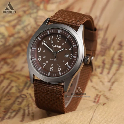 ساعت کاسیو بند برزنتی Casio MW-240-504