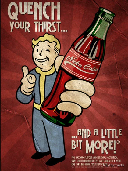 تیشرت طرح فال اوت | Nuka Cola Poster کد 223110