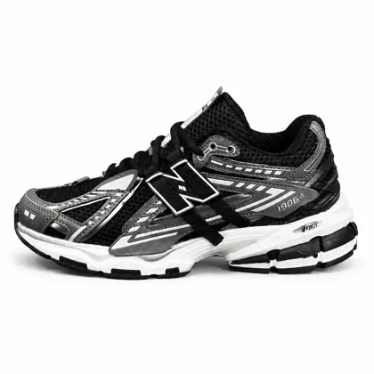 کتانی مردانه نیوبالانس مشکی طوسی New BALANCE 1906