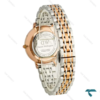 ساعت DW زنانه دورنگ رزگلد صفحه رز مدیوم DW-8925-L