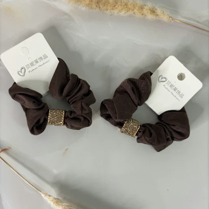 کش مو اسکرانچی نگین‌دار کد 2138