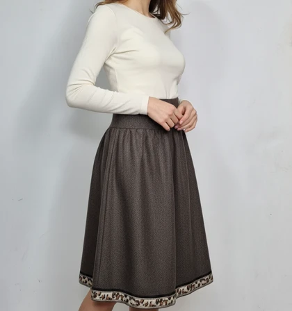 دامن زنانه موهر پشمی ترک کد 219