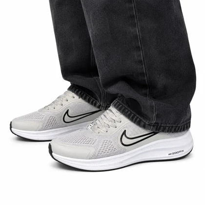 کفش کتانی ست زنانه و مردانه مدل نایک زوم طوسی NIKE ZOOM