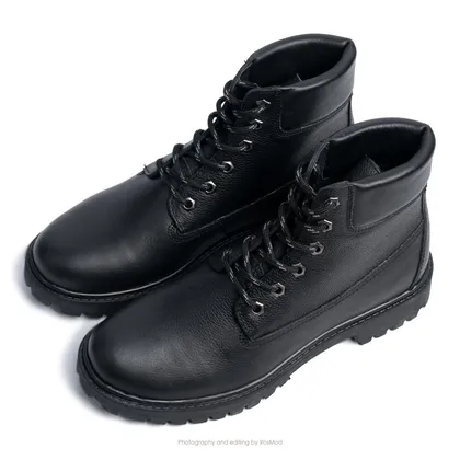 بوت تی‌تی گازولین مشکی یکدست - GAAZOLIN TT Boots Mono Black