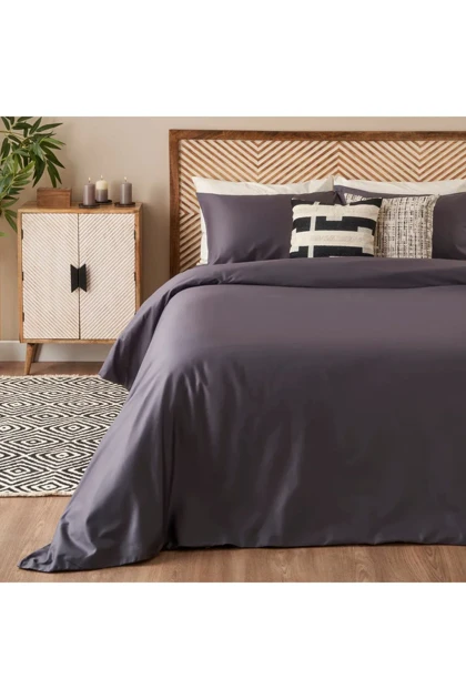 سرویس روتختی دو نفره Bella Maison مدل Supreme Basic ساتن - ذغالی
