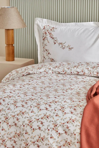 سرویس روتختی دو نفره Karaca Home مدل Mizu پنبه - سفید