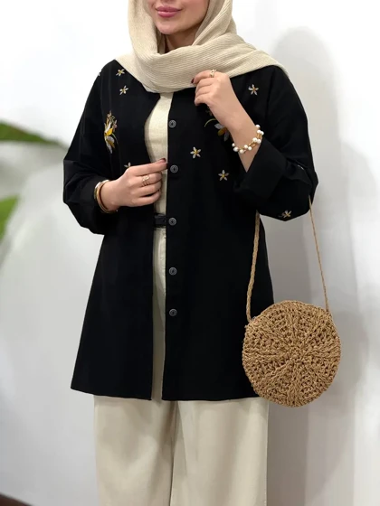 مانتو گلدوزی آیسو بابونه