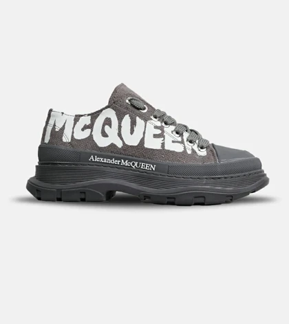 کفش کتانی نیم ساق طوسی Alexander McQueen