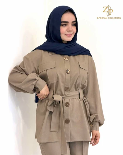 تونیک و شلوار زنانه لینن شوکا
