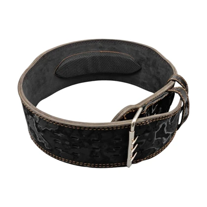 کمربند سوپر پاورلیفتینگ و بدنسازی روگ عرض سگک 10cm مدل ELM- 403E1100 مشکی سگکی