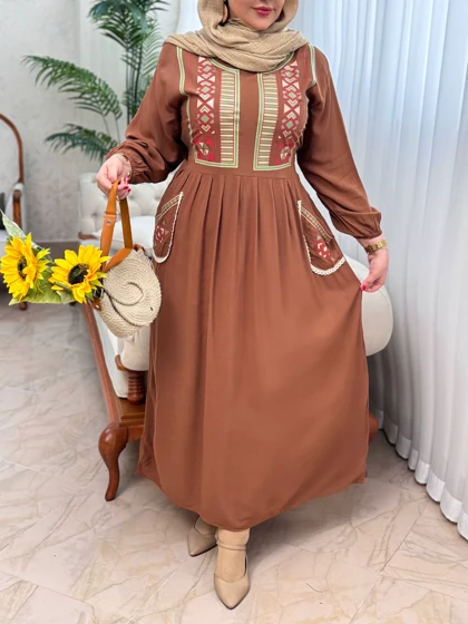 پیراهن نخی شیدا 3082