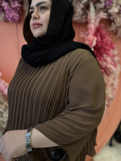 پیراهن مجلسی پلیسه‌دار 208