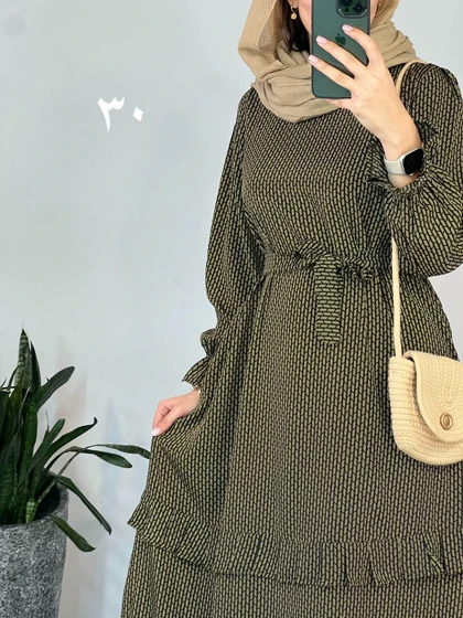 پیراهن مانتویی شکوفه با ارسال رایگان