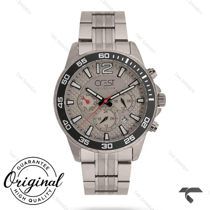 ساعت کرست مردانه 6267-4 صفحه رزگلد Crest-10877-G